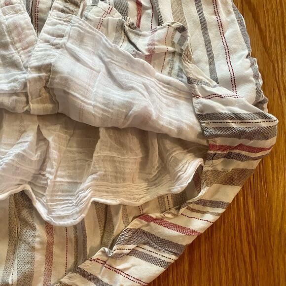 Japana Striped White Button-up Shirt Dress Womens Small - Picture 9 of 16